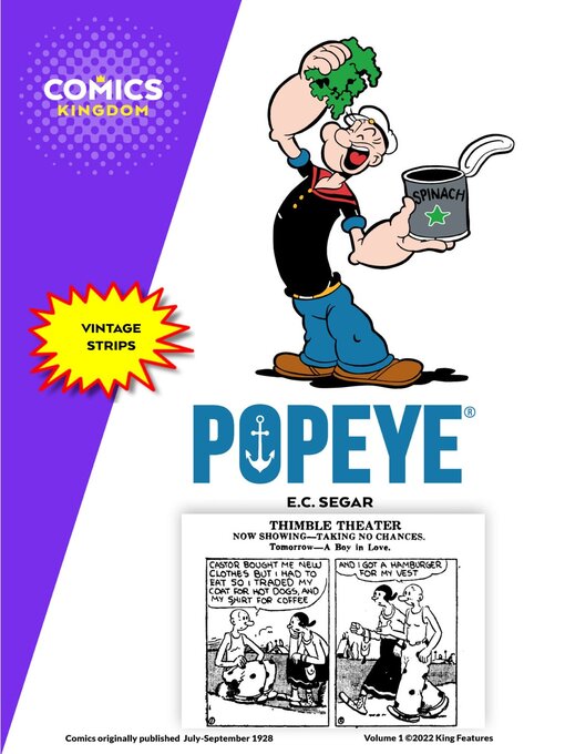 Title details for Popeye by Hearst Holdings Inc., King Features Syndicate Division - Available